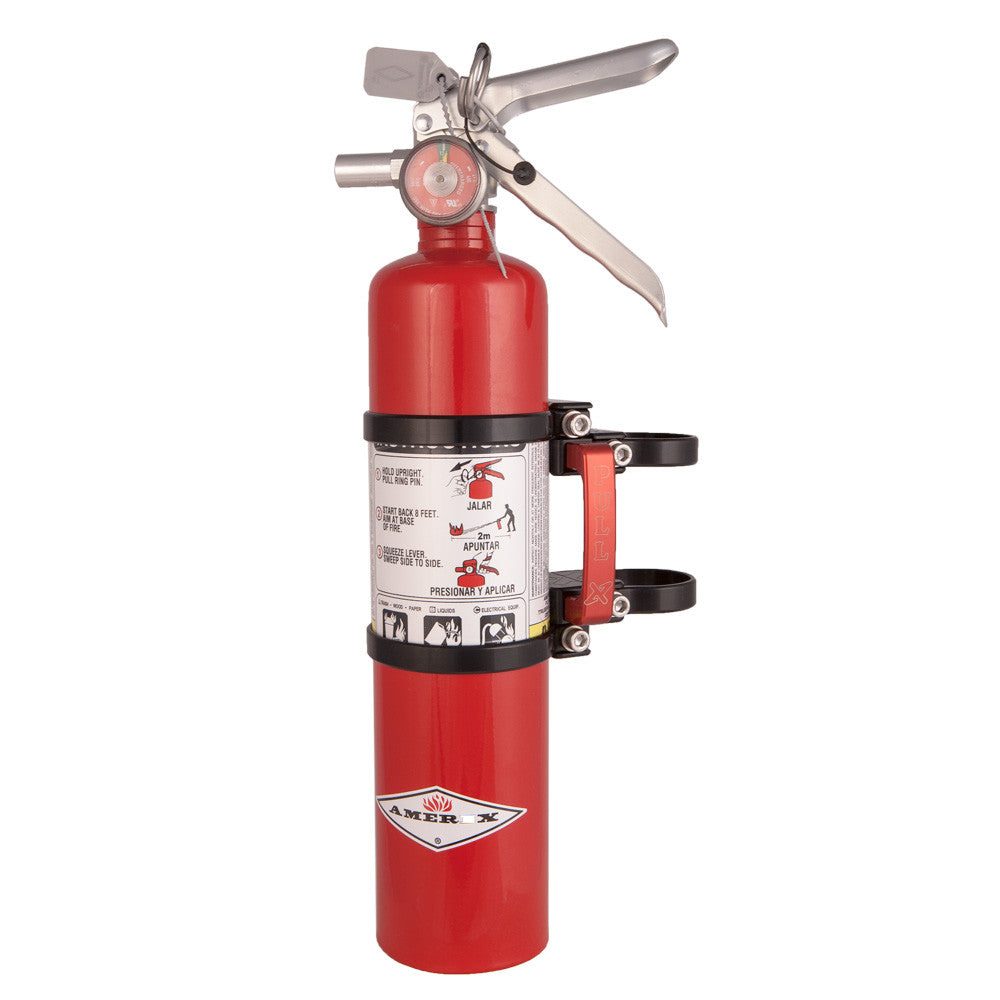 QUICK RELEASE MOUNT W/2.5 LB. RED EXTINGUISHER