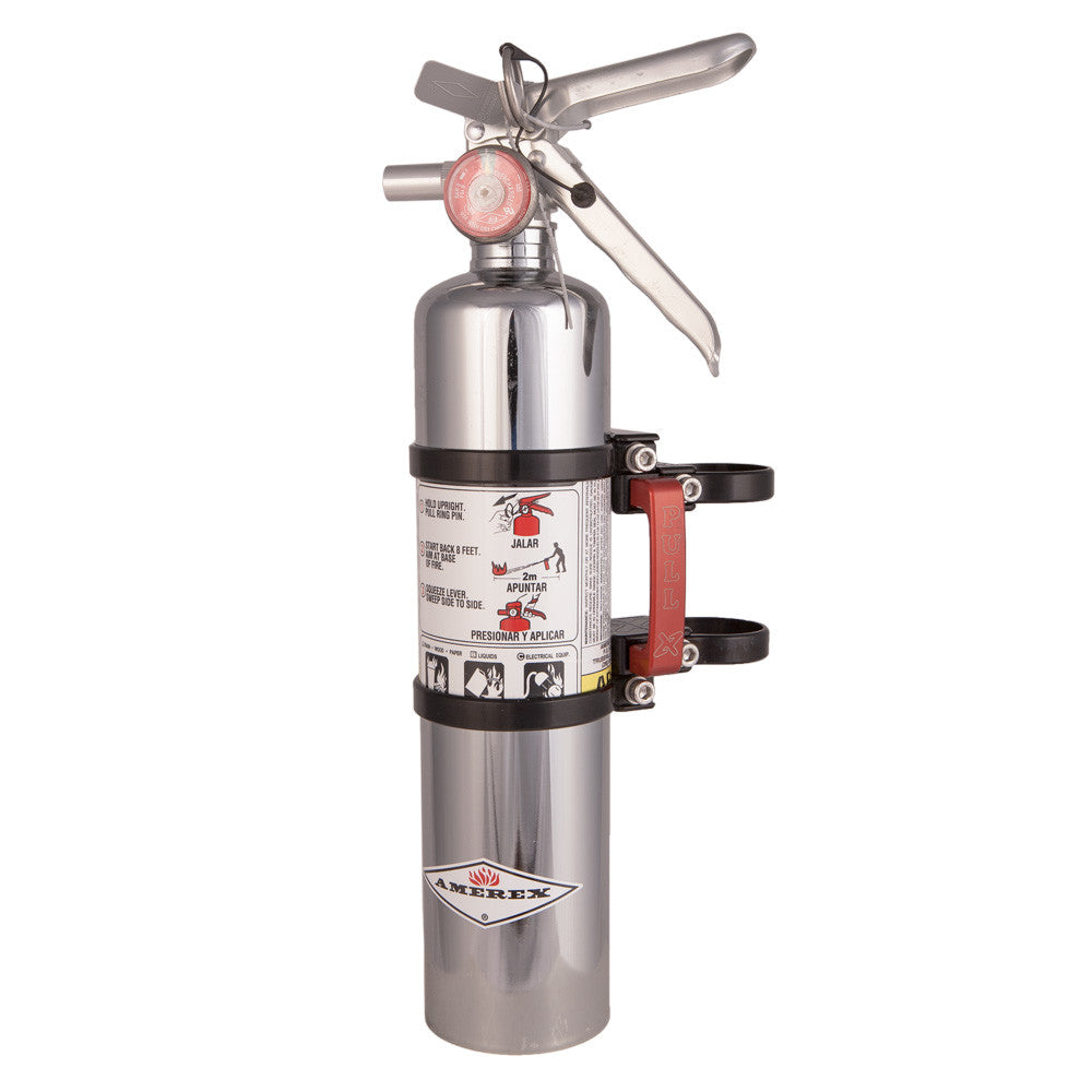 QUICK RELEASE MOUNT W/2.5 LB. CHROME EXTINGUISHER