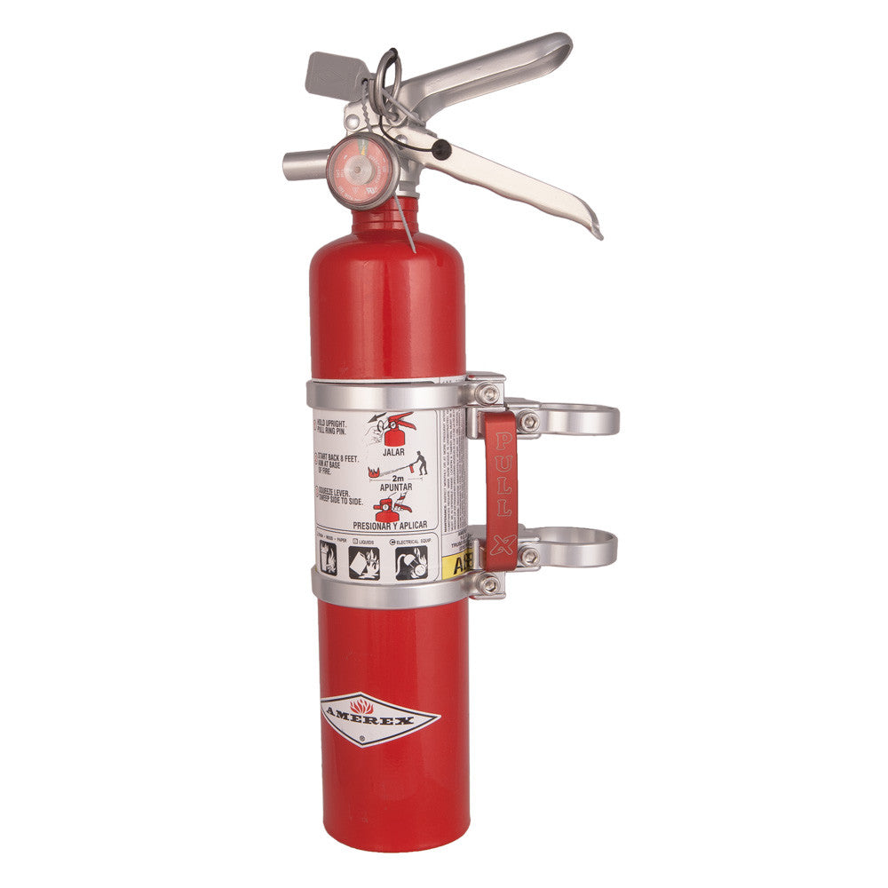 QUICK RELEASE MOUNT W/2.5 LB. RED EXTINGUISHER