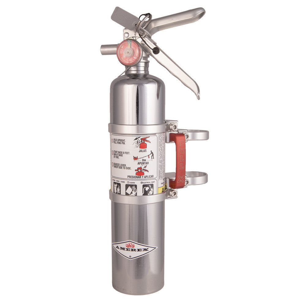 QUICK RELEASE MOUNT W/2.5 LB. CHROME EXTINGUISHER