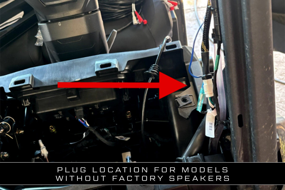 Can-AmÂ® Defender HD11 BRP GO! Front & Rear RCA Output Harness + Remote | UTVS-DEF2-GO-RCA-OUT