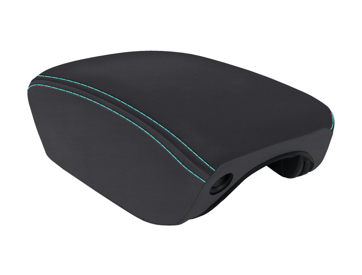 PRP 2018+ Jeep Wrangler JL Center Console Cover - Black/Teal