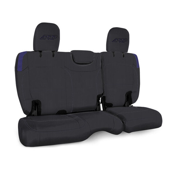 PRP Jeep Wrangler JL Rear Bench Covers - 2 door - Black/Purple