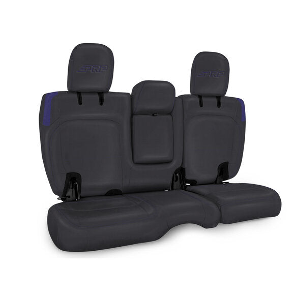 PRP Jeep Wrangler JL Rear Bench CoversU - 4 door with Armrest - Black/Purple