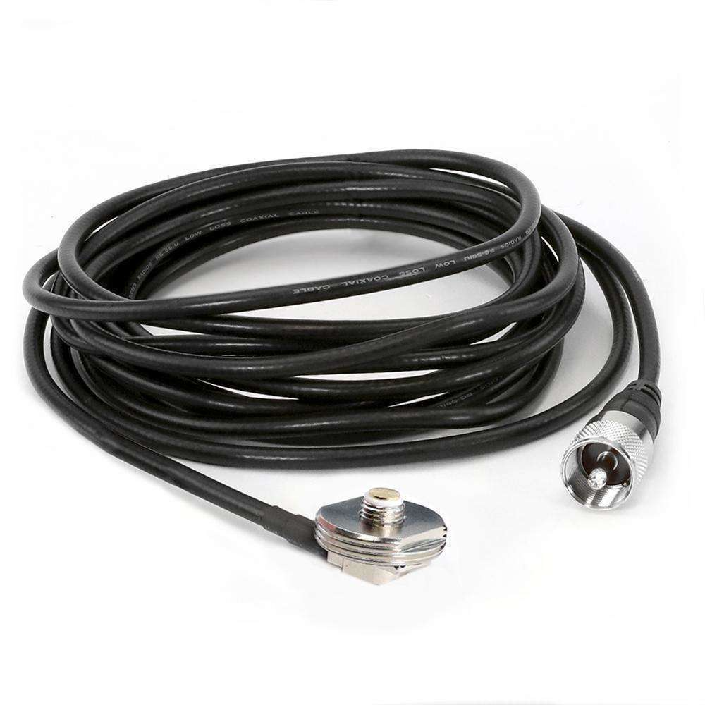 15 Ft Antenna Coax Cable with 3/8 NMO Mount