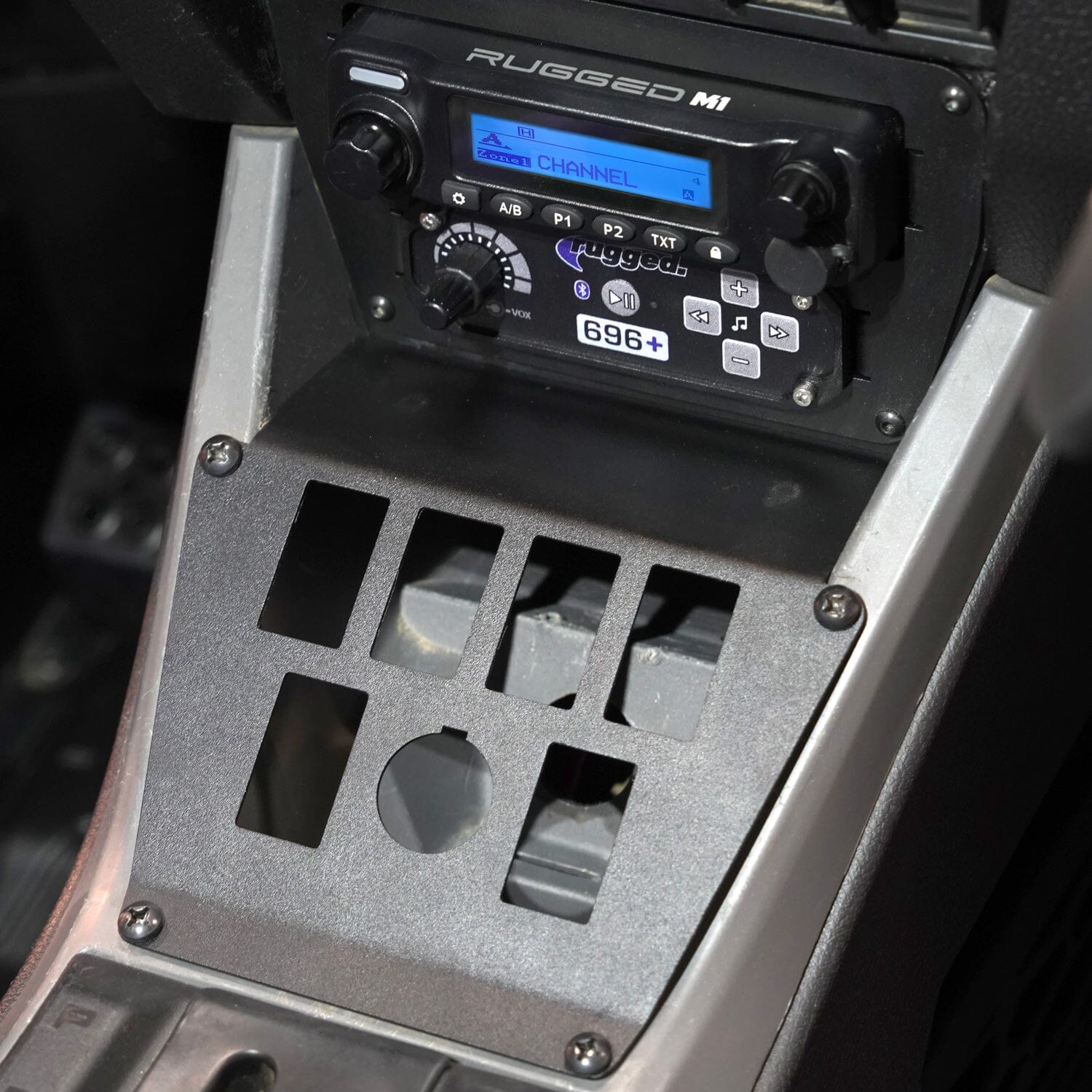 Lower Accessory Panel for Polaris Polaris RZR PRO XP, RZR Turbo R, and RZR PRO R Dash Mount Radio and Intercom