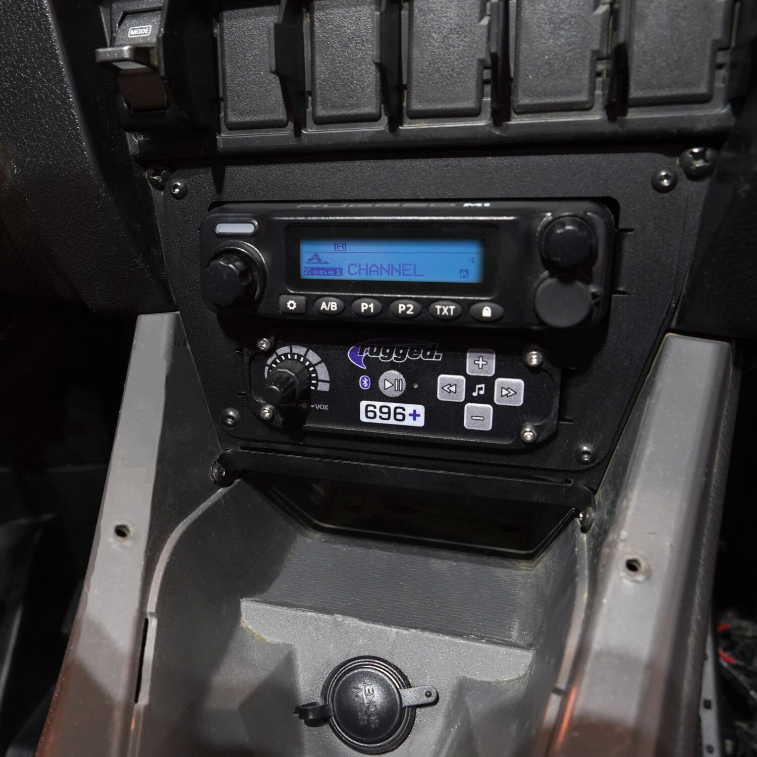 Lower Accessory Panel for Polaris Polaris RZR PRO XP, RZR Turbo R, and RZR PRO R Dash Mount Radio and Intercom