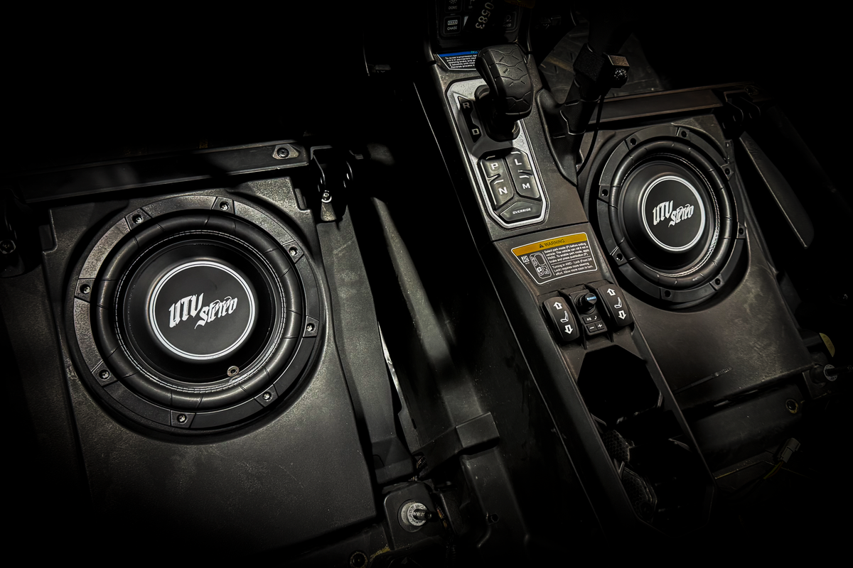 Can-AmÂ® Maverick R 10" Front Driver Subwoofer Enclosure (4-SEAT MODELS) â€“ Unloaded | UTVS-R-ENC-DRIVER-4F