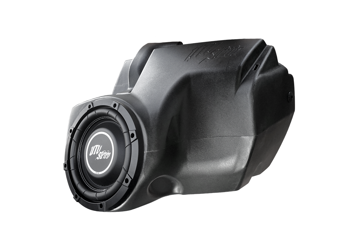 UTV Stereo black molded subwoofer enclosure with speaker